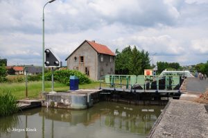 Schleuse am Saar-Kohlekanal