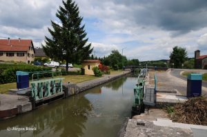 Schleuse am Saar-Kohlekanal