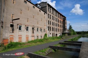 Fabrikgebäude am Saar-Kohlekanal in Sarreguemines