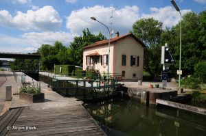Schleuse am Saar-Kohlekanal