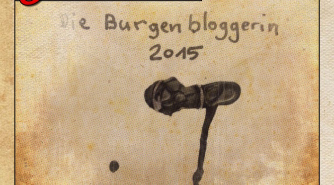 Umschlag versiegelt mit dem Namen der künftigen Burgenbloggerin